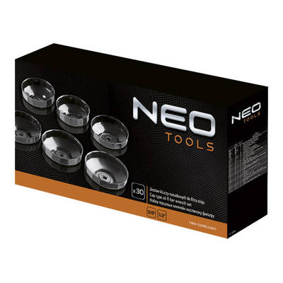 NEO  11-236  Suprava nastavcovych  klucov na olejovy filter, 30 ks