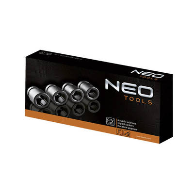 NEO  12-105  Sada nástrčných kľúčov 1", 27-50 mm, 10 diel