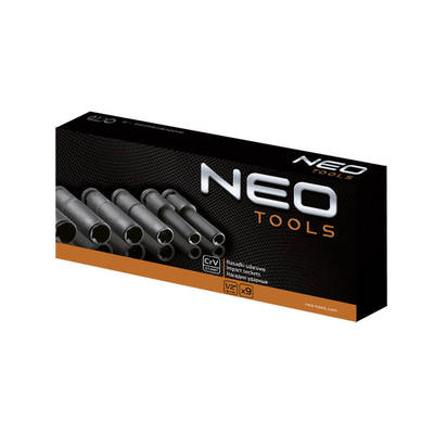 NEO  12-110  Sada nástrčných kľúčov 1/2", E10-E24 mm, Torx, 10 diel