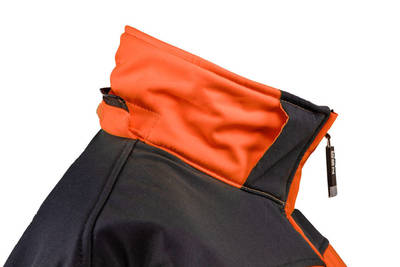 NEO  81-701-L  Pracovná bunda reflexná, softshell s kapucňou, oranžová, veľkosť L