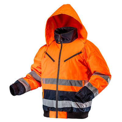 NEO  81-711-L  Pracovná bunda s vysokým videním, zateplená, oranžová, veľkosť L