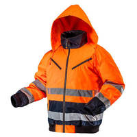 NEO  81-711-M  Pracovná bunda s vysokým videním, zateplená, oranžová, veľkosť M