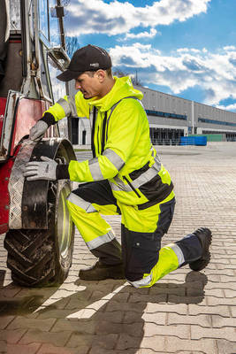 NEO  81-750-XXL  Pracovné nohavice reflexné, softshell, žlté, veľkosť XXL