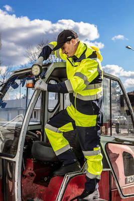 NEO  81-750-XXL  Pracovné nohavice reflexné, softshell, žlté, veľkosť XXL