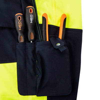 NEO  81-750-XXL  Pracovné nohavice reflexné, softshell, žlté, veľkosť XXL