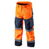 NEO  81-751-M  Pracovné nohavice reflexné, softshell, oranžové, veľkosť M