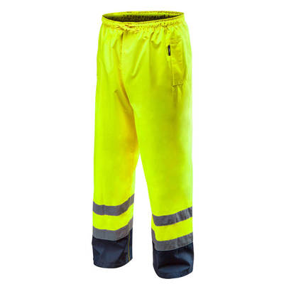 NEO  81-770-S  Reflexné pracovné nohavicové nohavice, nepremokavé, žlté, veľkosť S
