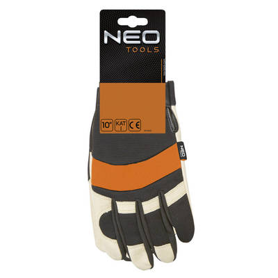 NEO  97-606  Pracovné rukavice, koža bravčová lícová, neoprén, 10"