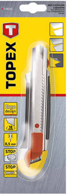 TOPEX  17B101  Nožík lámací, 18 mm, skrutkovacia poistka
