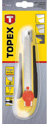 TOPEX  17B118  Nožík lámací, 18 mm,skrutkovaci poistka