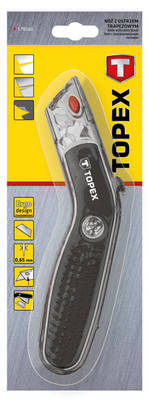 TOPEX  17B160  Nôž s trapézovou čepeľou, kovový
