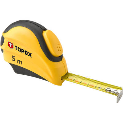 TOPEX  27C385  Zvinovací meter, ocel 5 m x 19 mm