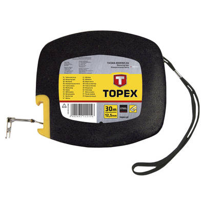 TOPEX  28C413  Meracie pásmo ocelové, 30 m x 12,5 mm