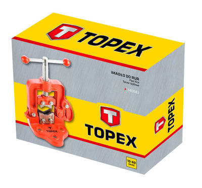 TOPEX  34D082  Zverák liatinový pevný na rury, 10 - 60 mm