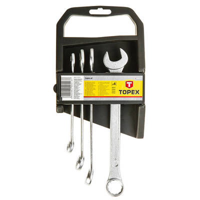 TOPEX  35D371  Kombinované kľúče 4 ks sada, 10-17 mm