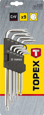 TOPEX  35D951  Sada kľúčov STAR penta TS10-50, 9 ks
