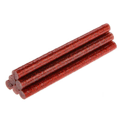 TOPEX  42E183  Lepiace tyčinky, červená, brokát, 6 ks, 8 mm x 100 mm