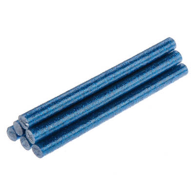 TOPEX  42E185  Lepiace tyčinky, modrá, brokát, 6 ks, 8 mm x 100 mm