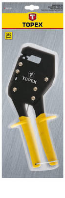 TOPEX  43E101  Kliešte nitovacie na sadrokartónové profily, 260 mm