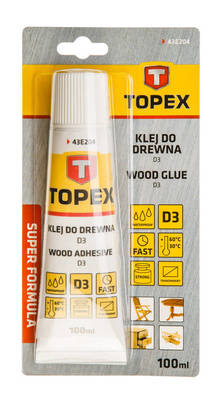 TOPEX  43E204  Lepidlo na drevo D3 100 ml