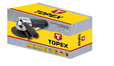TOPEX  74L214  Pneumatická uhlová brúska 125 mm , 10 000 ot - 1