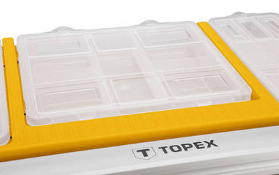 TOPEX  79R128  Box na náradie, 22 " s organizérom, AL rúčka