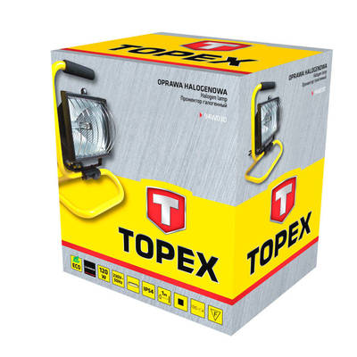 TOPEX  94W030  Halogénová lampa, 150 W, s držiakom
