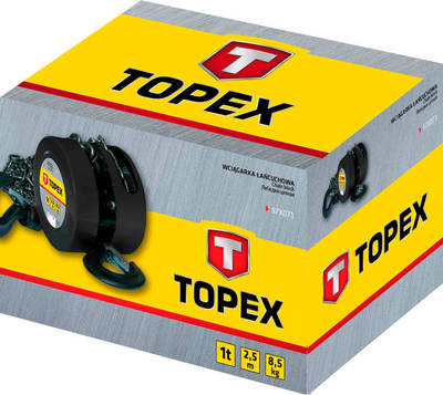 TOPEX  97X071  Reťazový zdvihák, 1 t,2,5 m