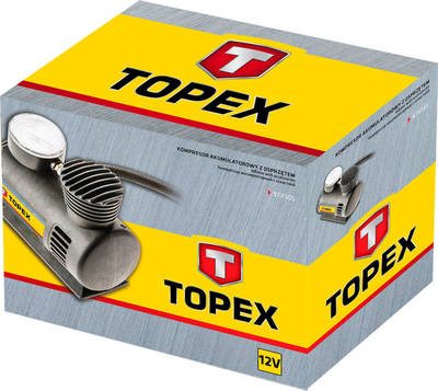 TOPEX  97X501  12V batérie kompresora s príslušenstvom