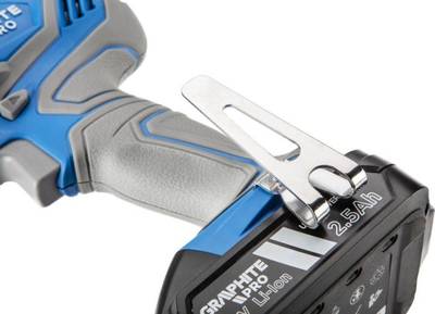 GRAPHITE PRO  59GP400  AKU Vŕtačka 2x18V, Li-Ion/2.5 Ah,