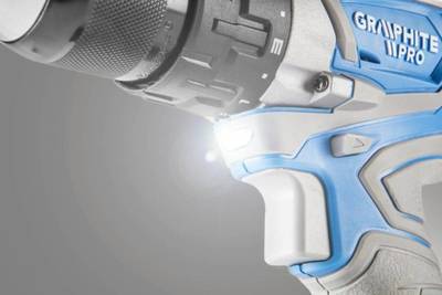 GRAPHITE PRO  59GP400  AKU Vŕtačka 2x18V, Li-Ion/2.5 Ah,