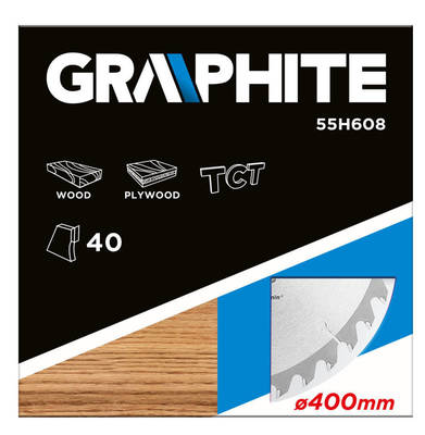 GRAPHITE  55H608  Rezací kotúč vidiový  400 x 30 mm, 40 zubov