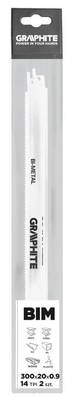 GRAPHITE  57H948  Píly chvostovky, 300 x 20 x 0,9 mm, 14 TPI, 2 ks