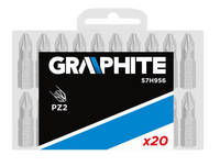 GRAPHITE  57H956  Bity Pozidriv PZ2 x 25 mm