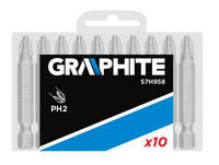 GRAPHITE  57H958  Bity,  PH2, 50 mm, 1/4", 10 ks