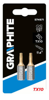 GRAPHITE  57H971  Bity Torx TX10 x 25 mm, 2 ks