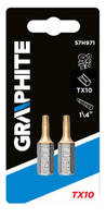 GRAPHITE  57H971  Bity Torx TX10 x 25 mm, 2 ks