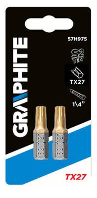 GRAPHITE  57H975  Bity Torx TX27 x 25 mm, 2 ks