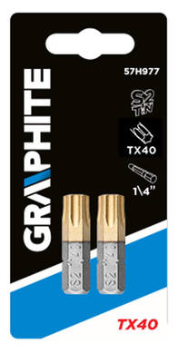 GRAPHITE  57H977  Bity Torx TX40 x 25 mm, 2 ks