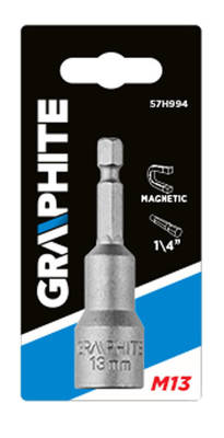 GRAPHITE  57H994  Magnetický držiak, 13 x 65 mm, 1 / 4 "