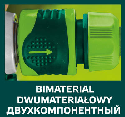 VERTO  15G730  Rýchlospojka na hadicu 1/2 ", bi-materiál