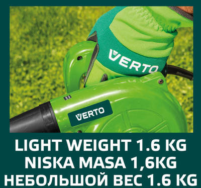 VERTO  52G505  500W elektrické dúchadlo, výnos 2,2 m3/min