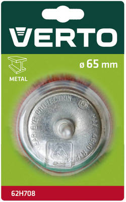 VERTO  62H708  Brúsne hrncové kefy so stopkou, 65 mm