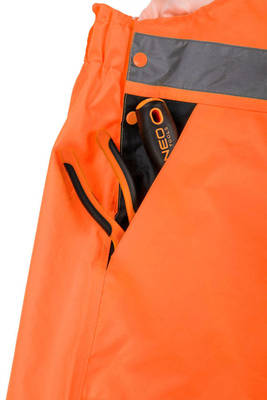 NEO  81-776-L  Nohavice na traky s vysokou viditeľnosťou, reflexné, oranžové, veľ. L