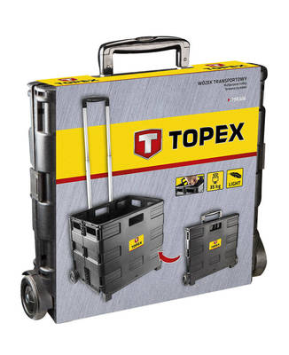 TOPEX  79R306  Transportný vozík, skladací box, nosnosť 35 kg