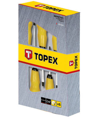 TOPEX  39D504  Sada úderových skrutkovačov, 6 ks