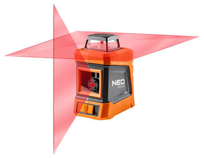 NEO  75-102  Povrchový laser 360°C s púzdrom a 1,5 m statívom, rozsah 15 m