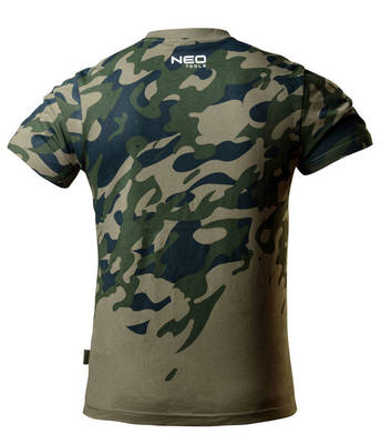 NEO  81-613-XL  Pánske tričko CAMO, zelené s maskáčovou potlačou, veľ. XL