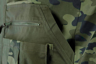 NEO  81-211-XL  Pánska pracovná bunda CAMO, zelená s makáčovou potlačou, veľ. XL