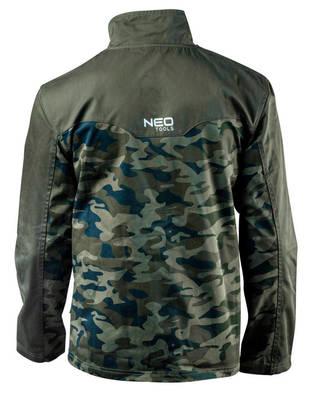 NEO  81-211-XL  Pánska pracovná bunda CAMO, zelená s makáčovou potlačou, veľ. XL